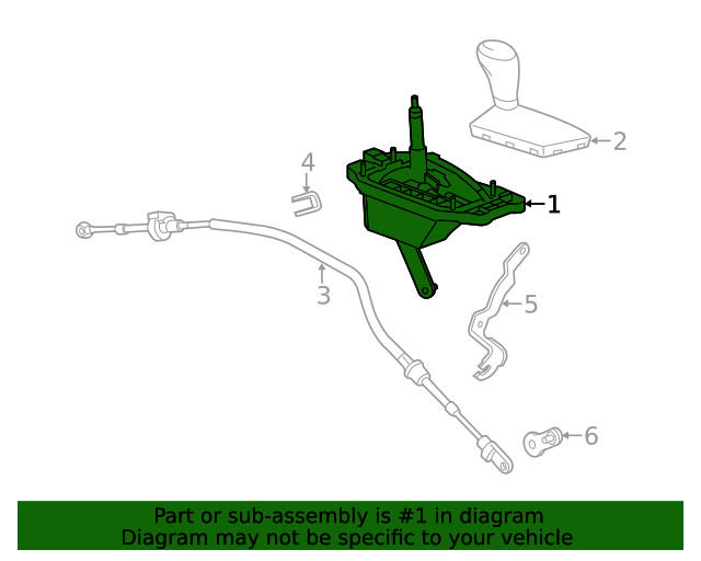 Genuine GM Automatic Transmission Shift Lever Assembly 23320197