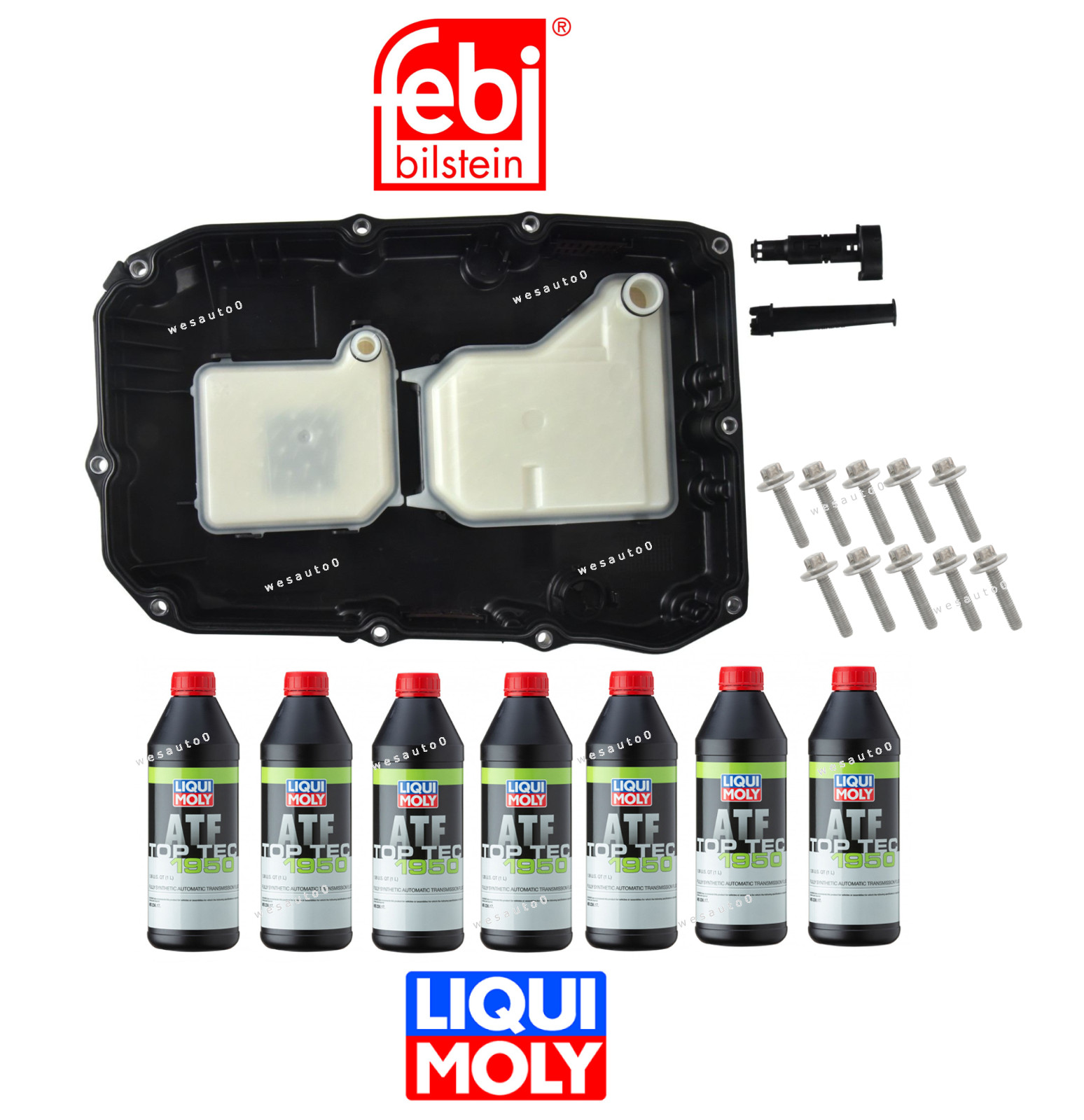 Transmission Oil Pan Filter Gasket Bolt +7L ATF OES for Mercedes C SLC SLK AMG