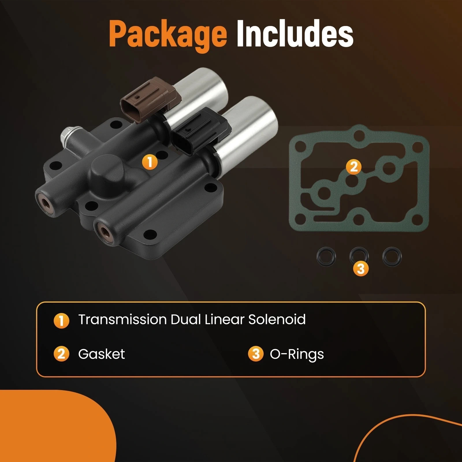 NEW 28250-P6H-024 For Honda Accord 97-07 Transmission Dual Linear Shift Solenoid