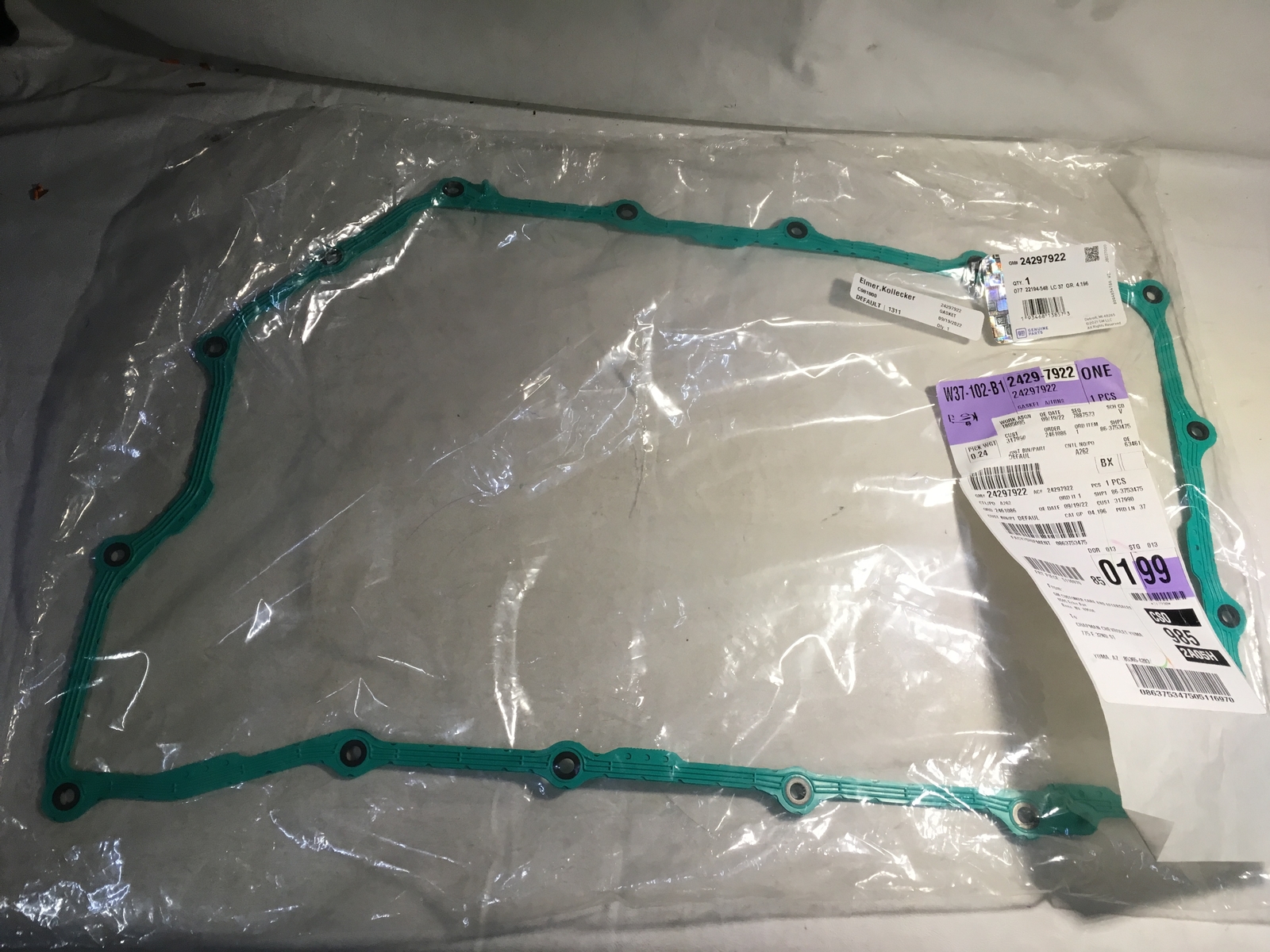 GM OEM 20-24 Sierra 2500 HD Transmission Components-Trans Pan Gasket 24297922