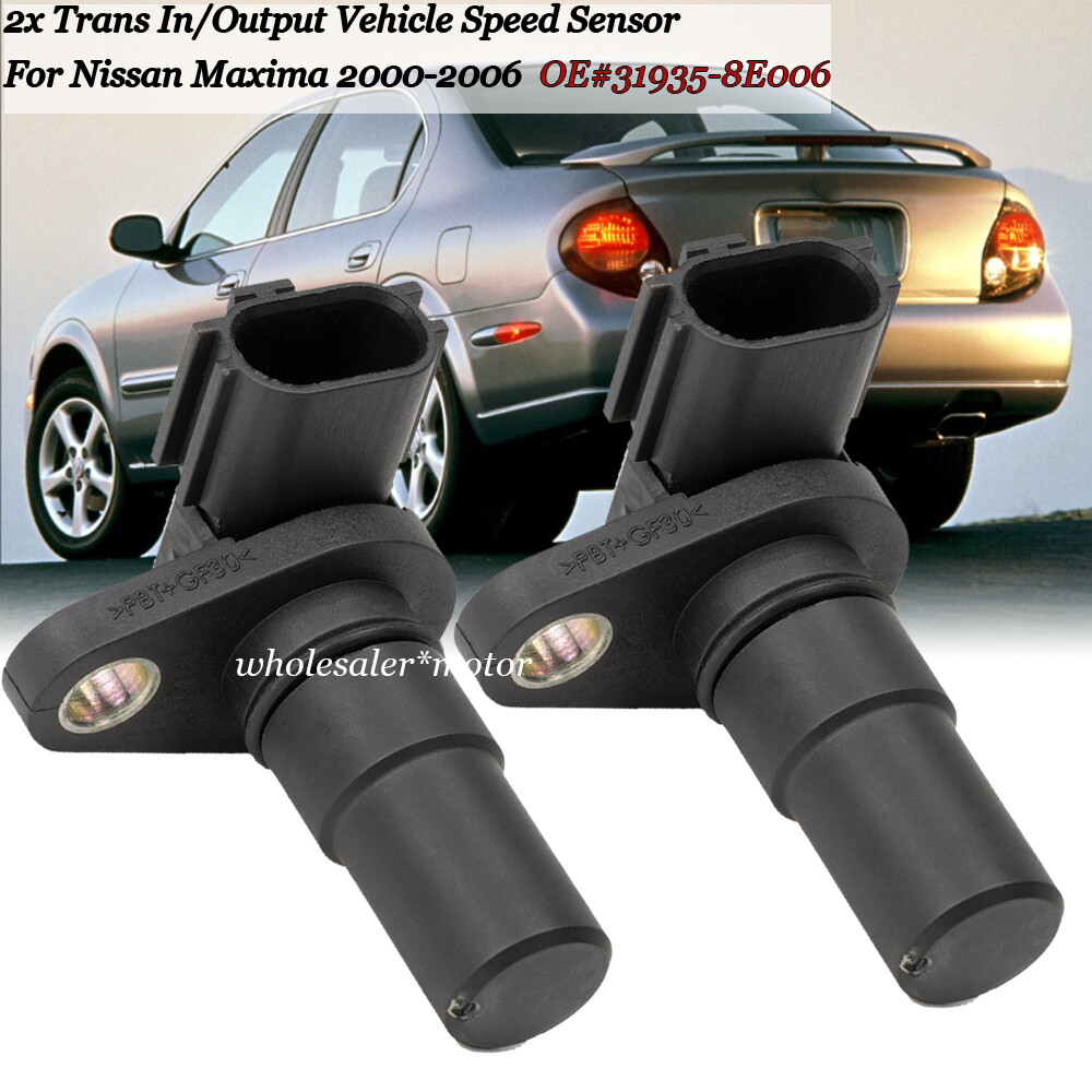 2x Trans In/Output Vehicle Speed Sensor for Nissan Maxima 2000-2006 31935-8E006