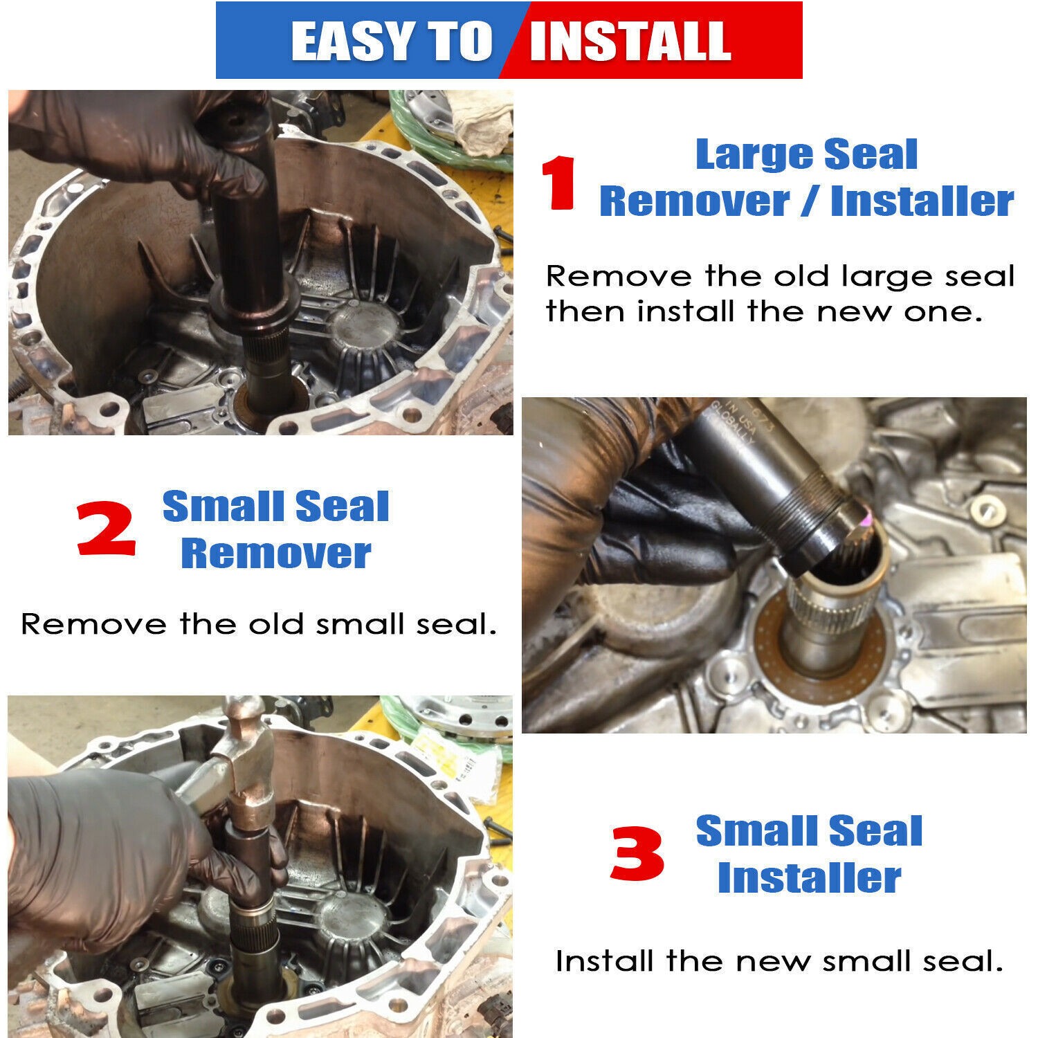 For Ford Focus Festiva DCT DPS6 Dual Clutch Transmission Seal Installer Tool Kit