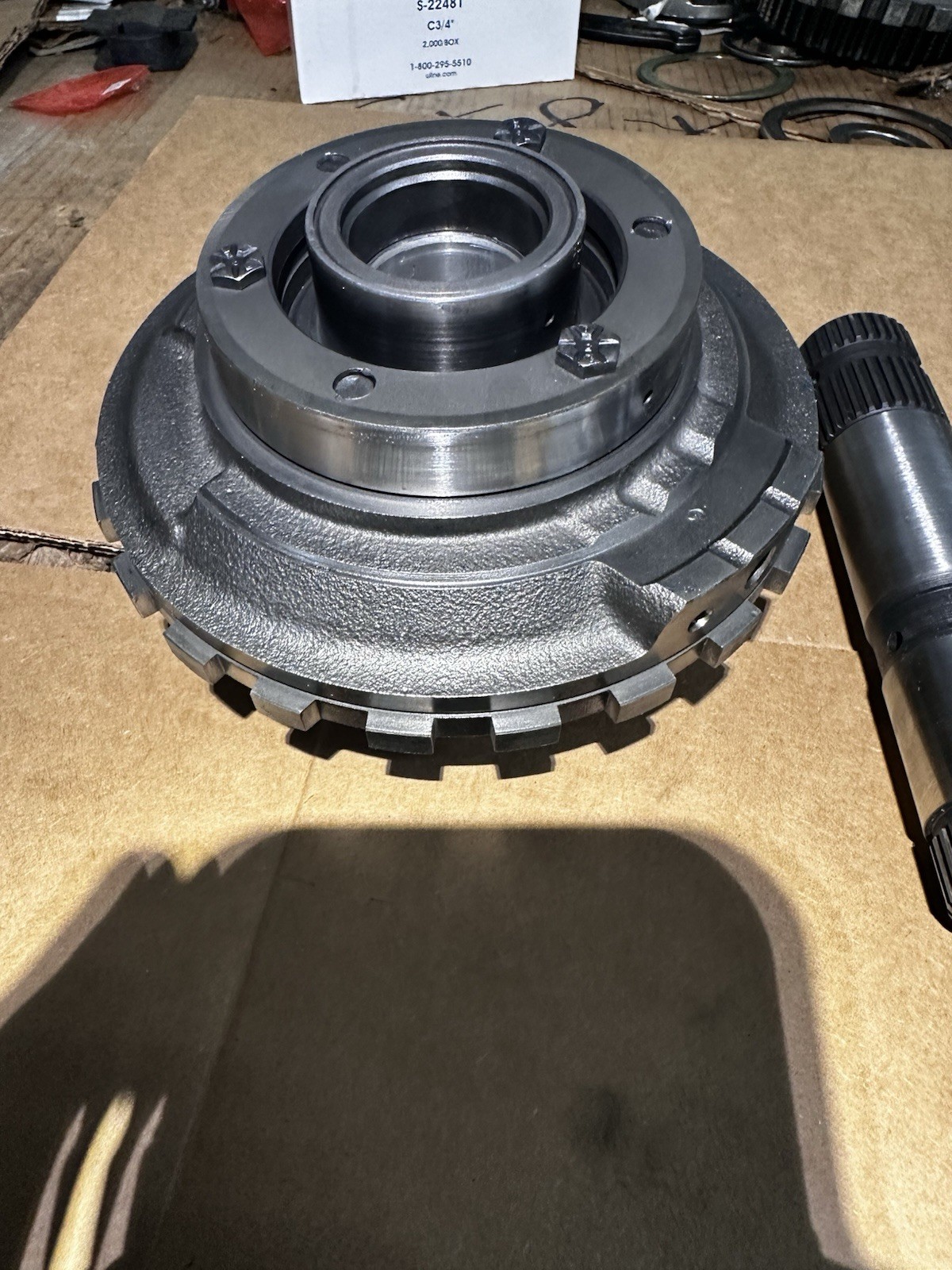 TH400 TRANS DIRECT DRUM 5 NEW CL LUG TYPE CENTER SUPPORT & SUN GEAR SHAFT REMAN