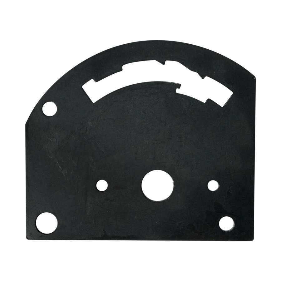 B&M 80712 Shifter Gate Plate, 4-Speed, Forward Pattern, Steel, Black Paint, B&M