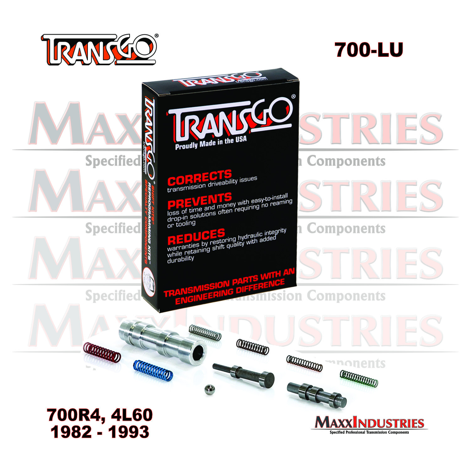 TransGo 700-LU TCC Hydraulic Lock-up Kit fits most 700R4, 4L60 1982-93