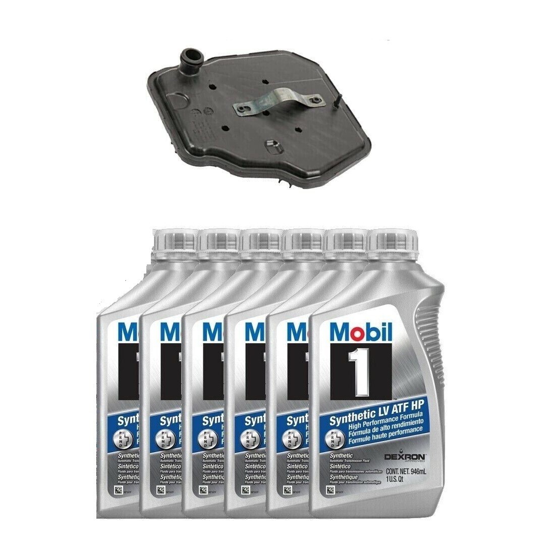 ACDelco 8L90 Automatic Transmission Service Kit Mobil1 Fluid 6 Quarts Filter Kit