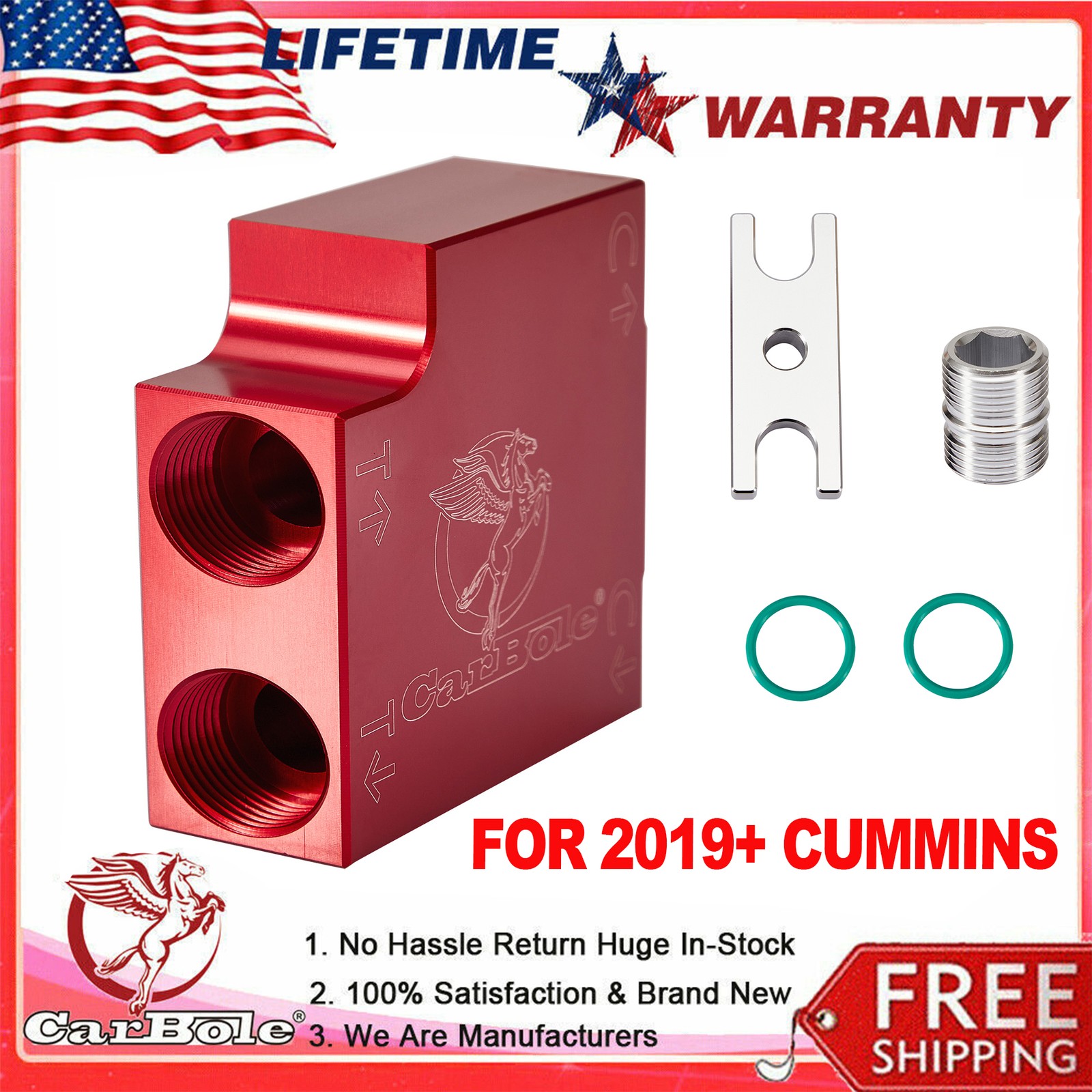 Thermal Bypass Valve w/ Billet Coupler For 2019+ 6.7L Cummins 68RFE / 69ASRC New