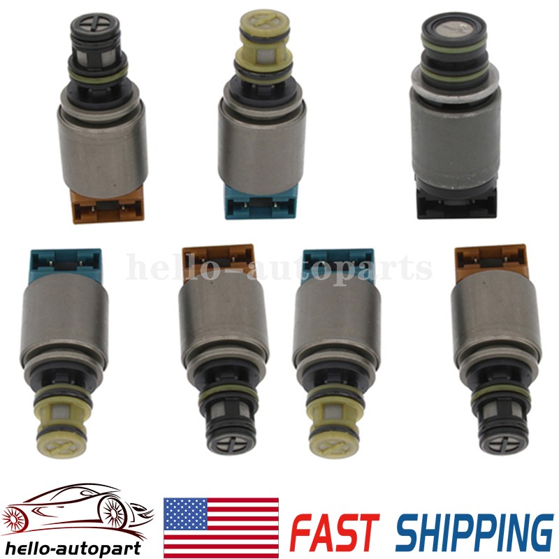 7x Transmission Solenoids kit 6HP19/6HP26/6HP26A61/6HP32 For 2005 2006 AUDI BMW
