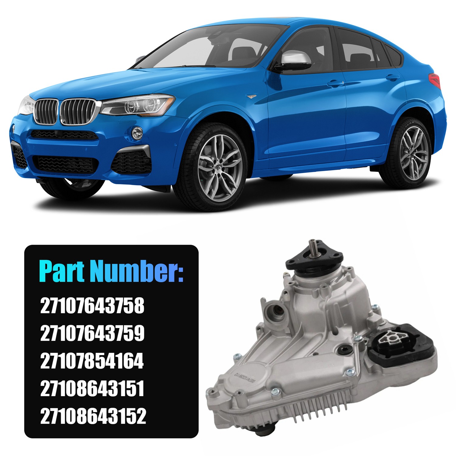 Transfer Case Assembly Fit 12-18 BMW X3 X4 X5 X6 E70 E71 F15 F16 F25 ATC45L 3.0L