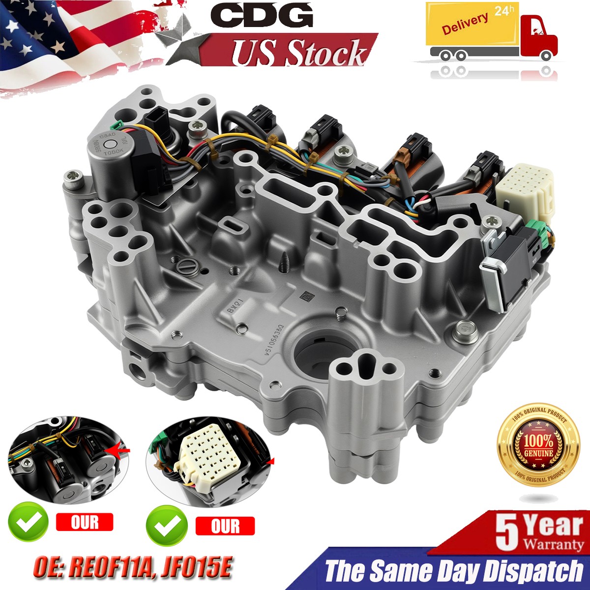 RE0F11A JF015E CVT Valve Body For Nissan Note Sentra Tiida Versa Note MITSUBISHI