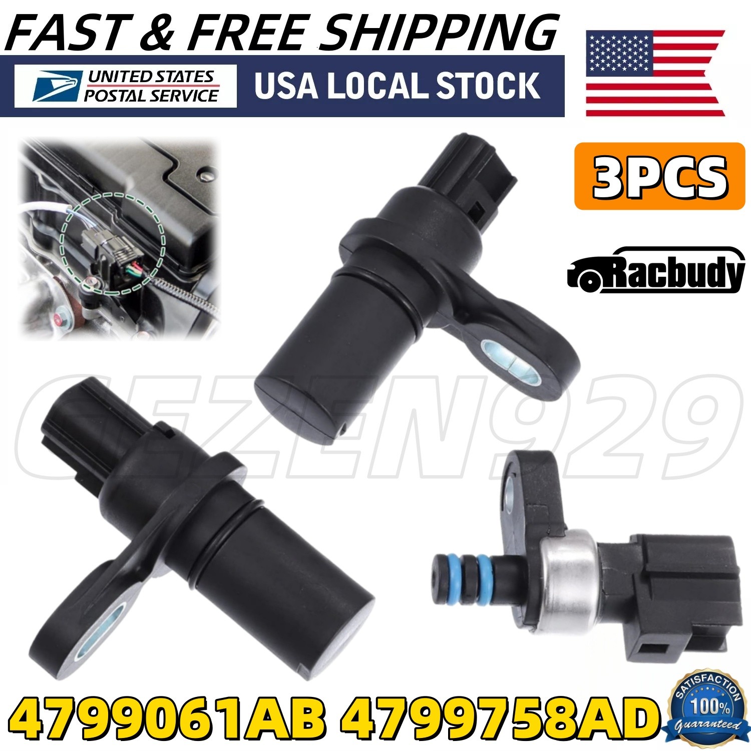 New Pressure Transducer + Speed Sensors Kit For Ram 1500 Jeep Dodge 45RFE 545RFE
