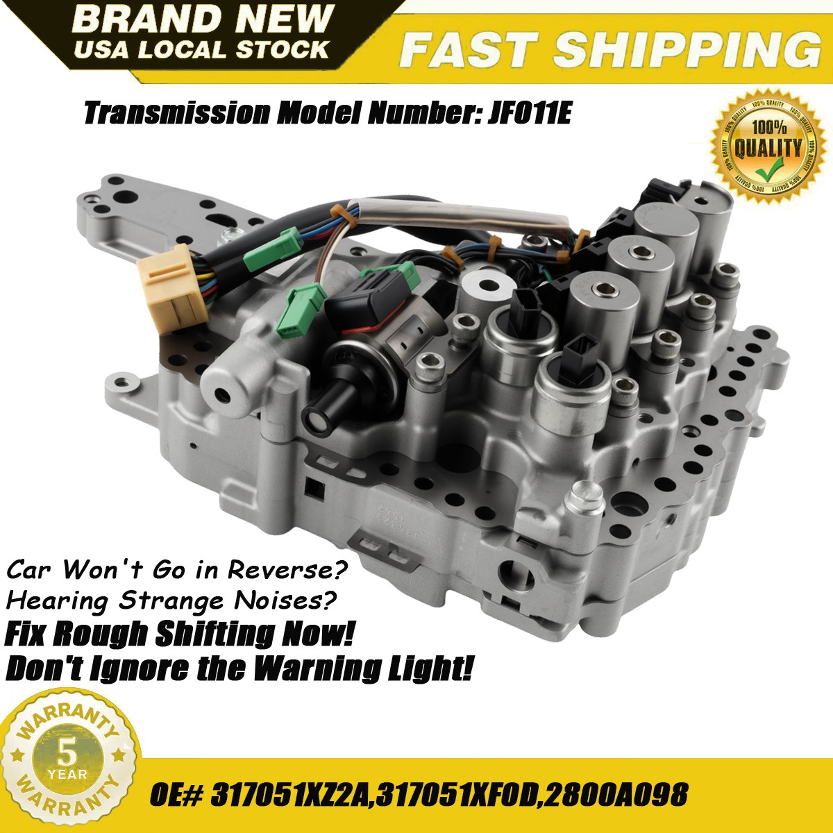 OEM CVT Transmission Valve Body For Caliber Nissan Altima Juke Murano SX4 JF011