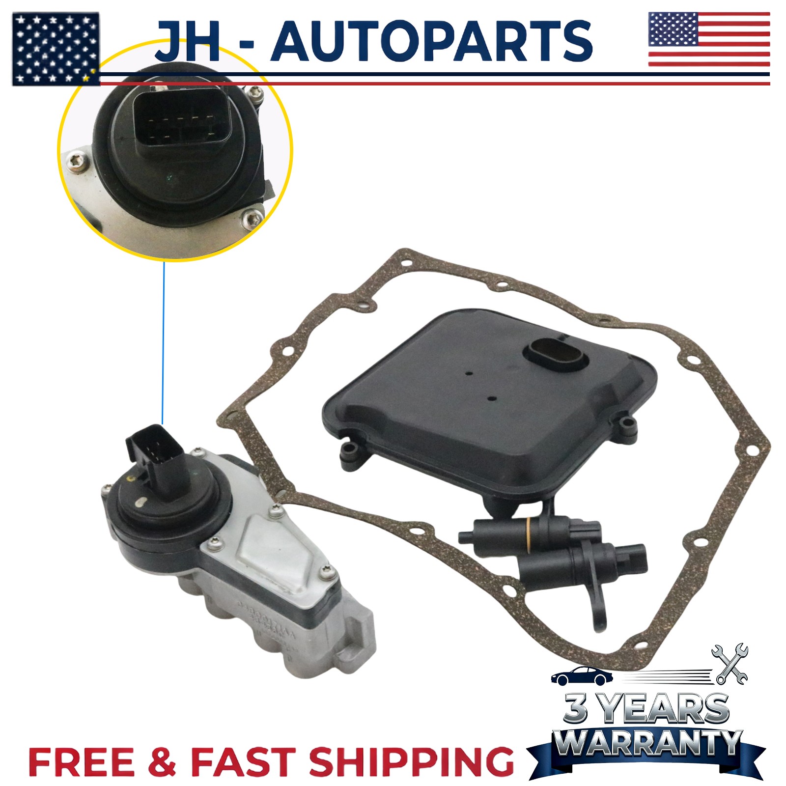 For Jeep Wrangler 03-10 Transmission Shift Solenoid Block Pack Kit 52854001AA US