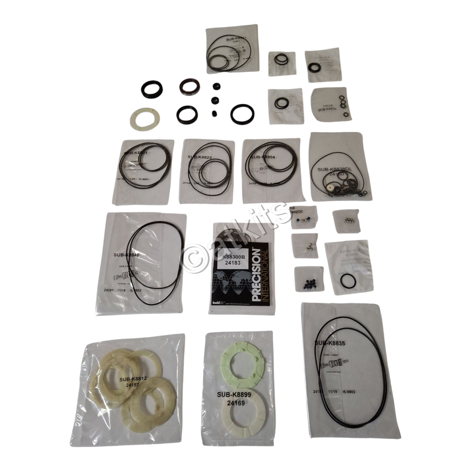 OVERHAUL KIT FOR TOYOTA A340E, A340F 4SP 2/4WD, A343F 4SP 4WD. IND: K88900DL