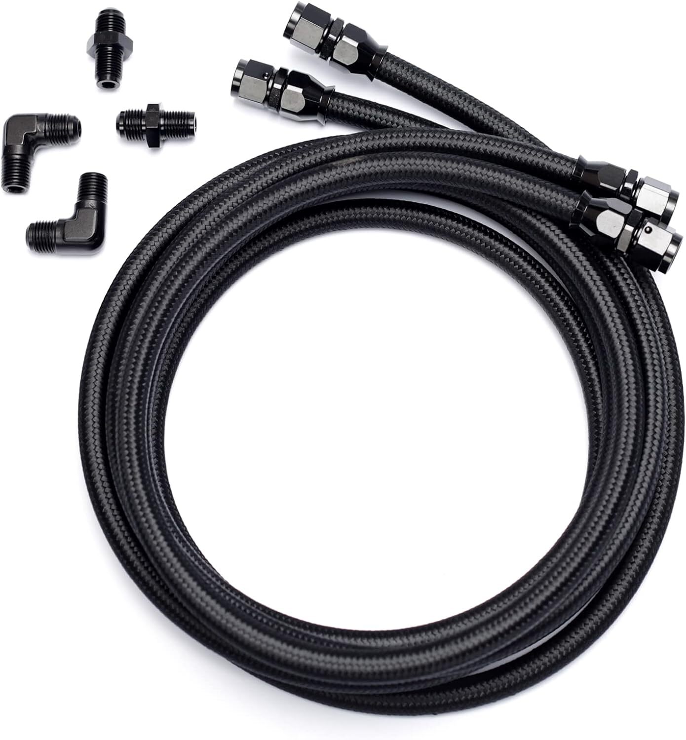 6AN transmission cooler line Compatible with 4L60 700R4 TH350 TH400 Braided Line