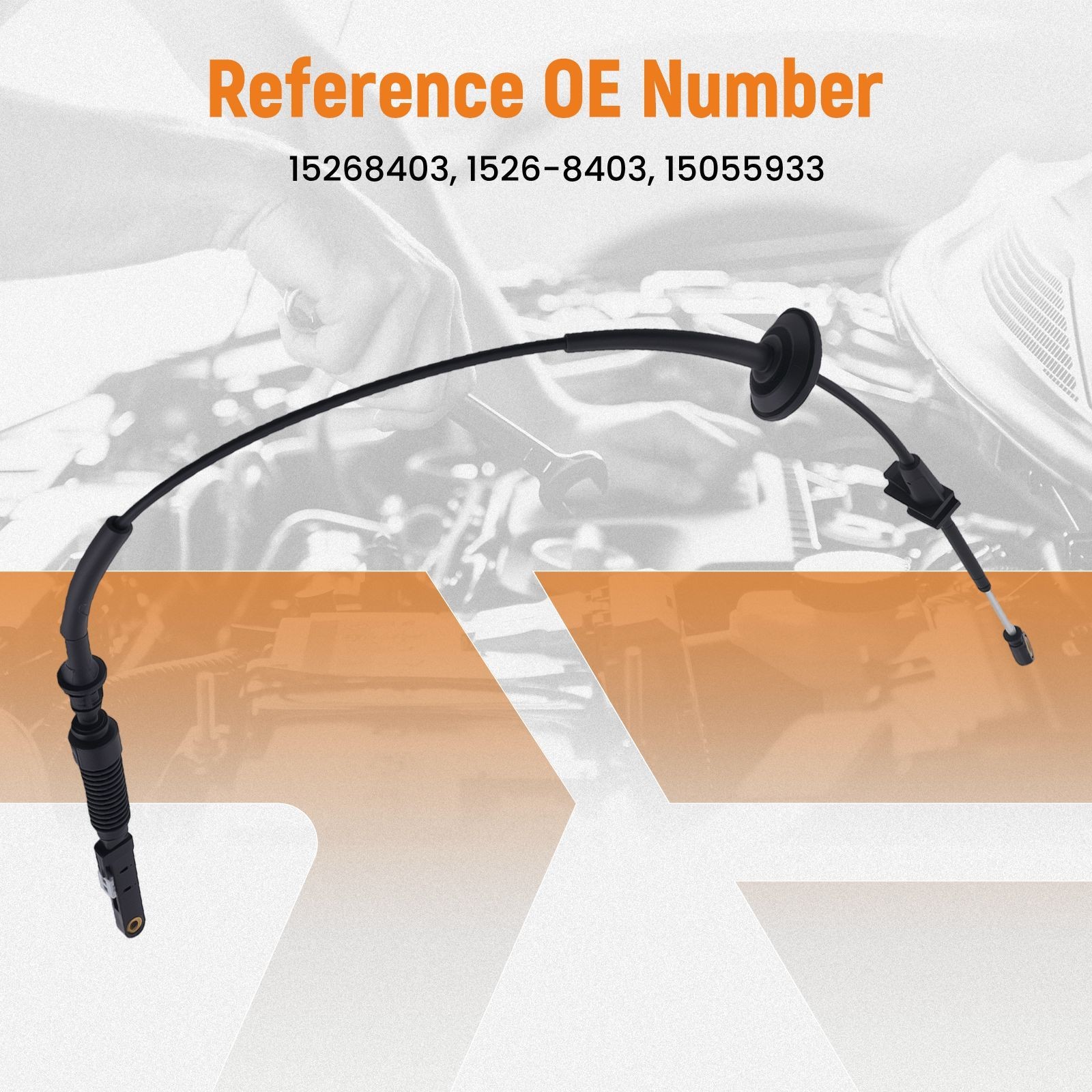 Front Shift Cable for Hummer H2 6.0L 364Cu In V8 Gas 2003-2007