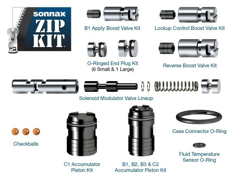 Sonnax U660E-ZIP Transmission Zip Kit U660E U660F 2007-18 Valve Body
