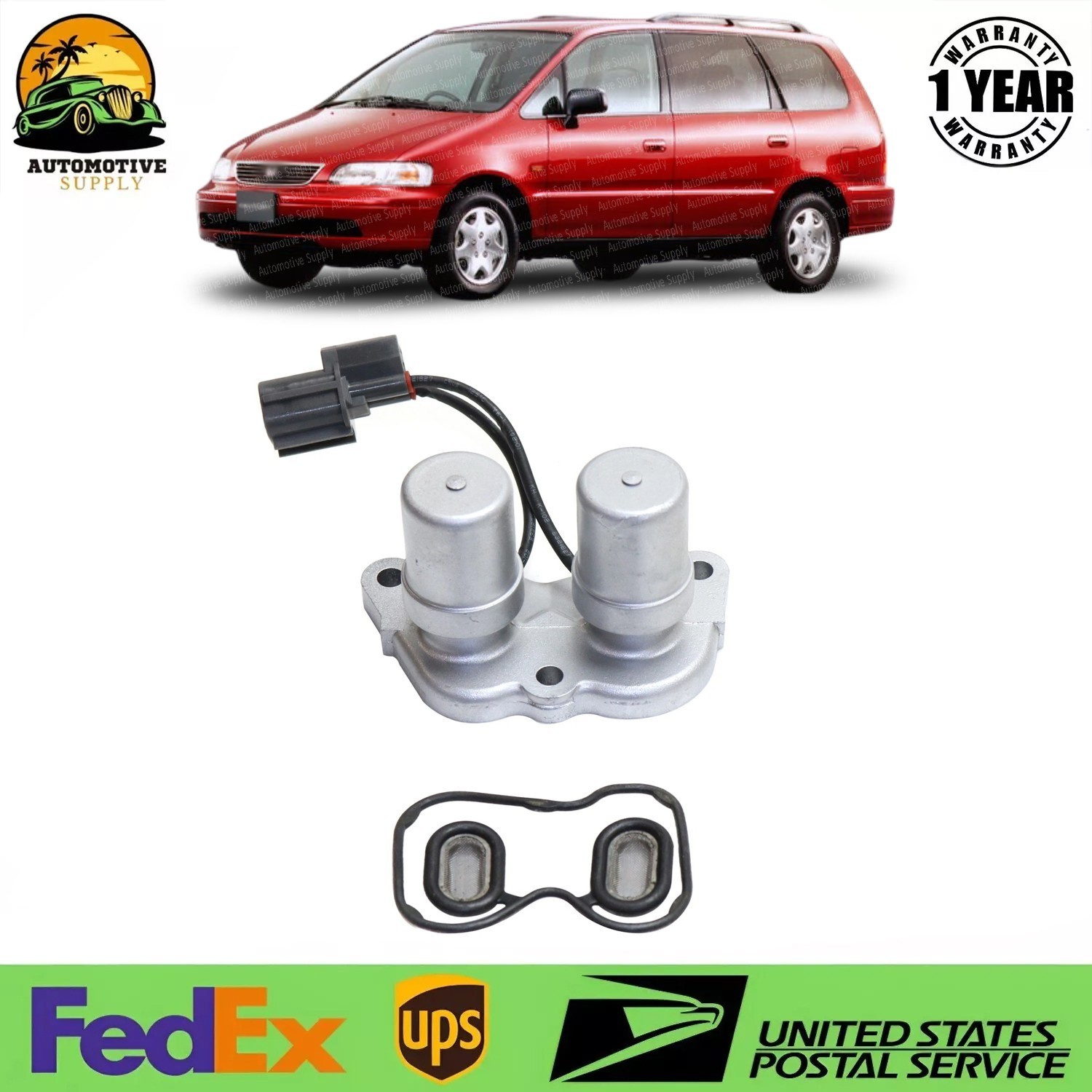 Torque Converter Lock Up Solenoid For 90-02 Honda Accord Odyssey Prelude 4 Speed