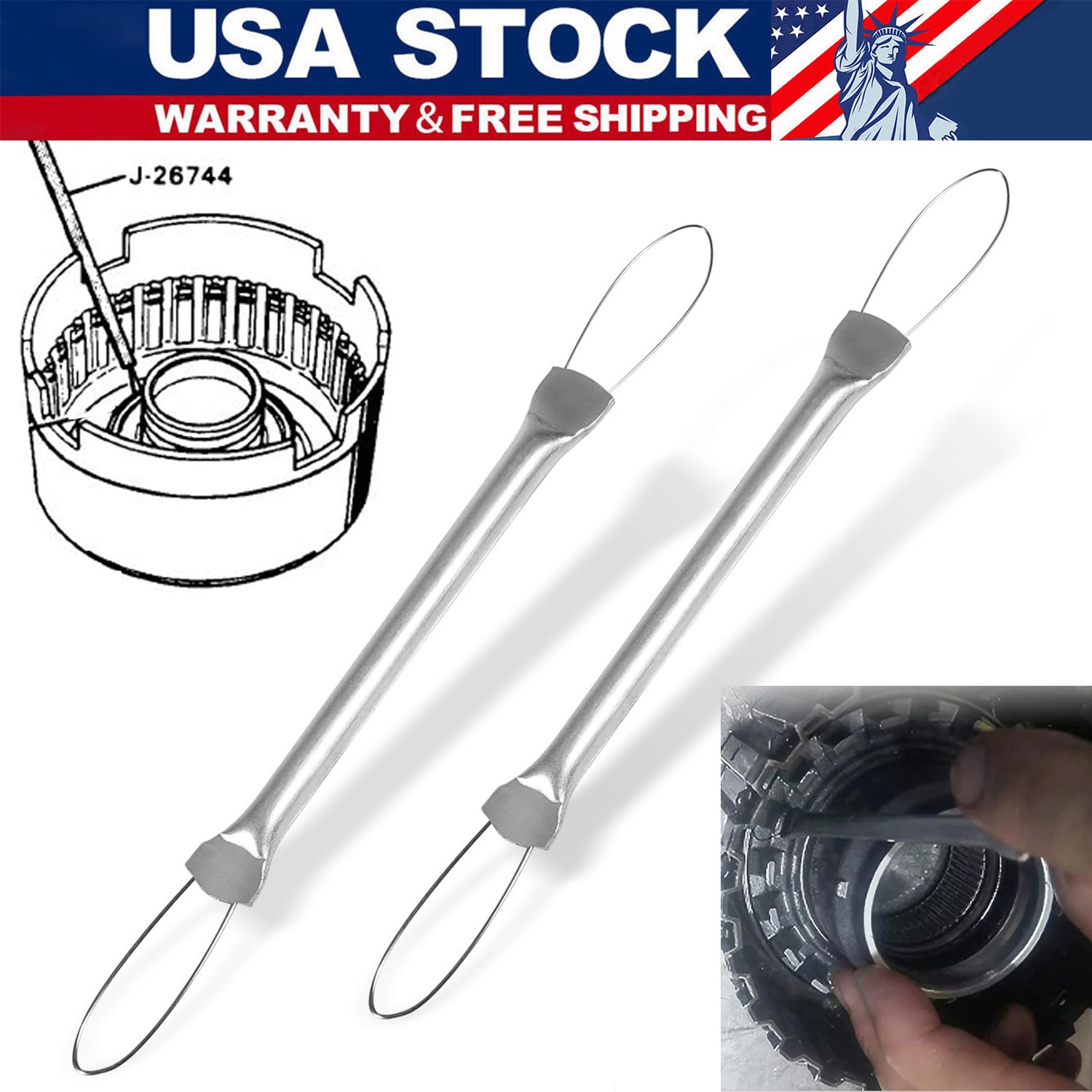Transmission Lip Seal Tool Installer Protector for Atec T-0015 & Kent-Moore 2Pcs