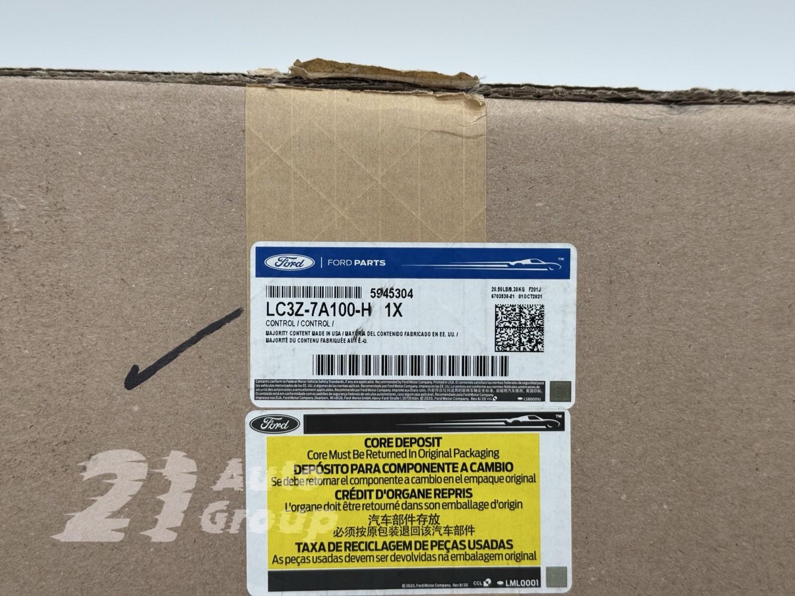 Brand New Genuine OEM 2020-2022 Ford F-250 Super Duty Valve Body (LC3Z-7A100-H)