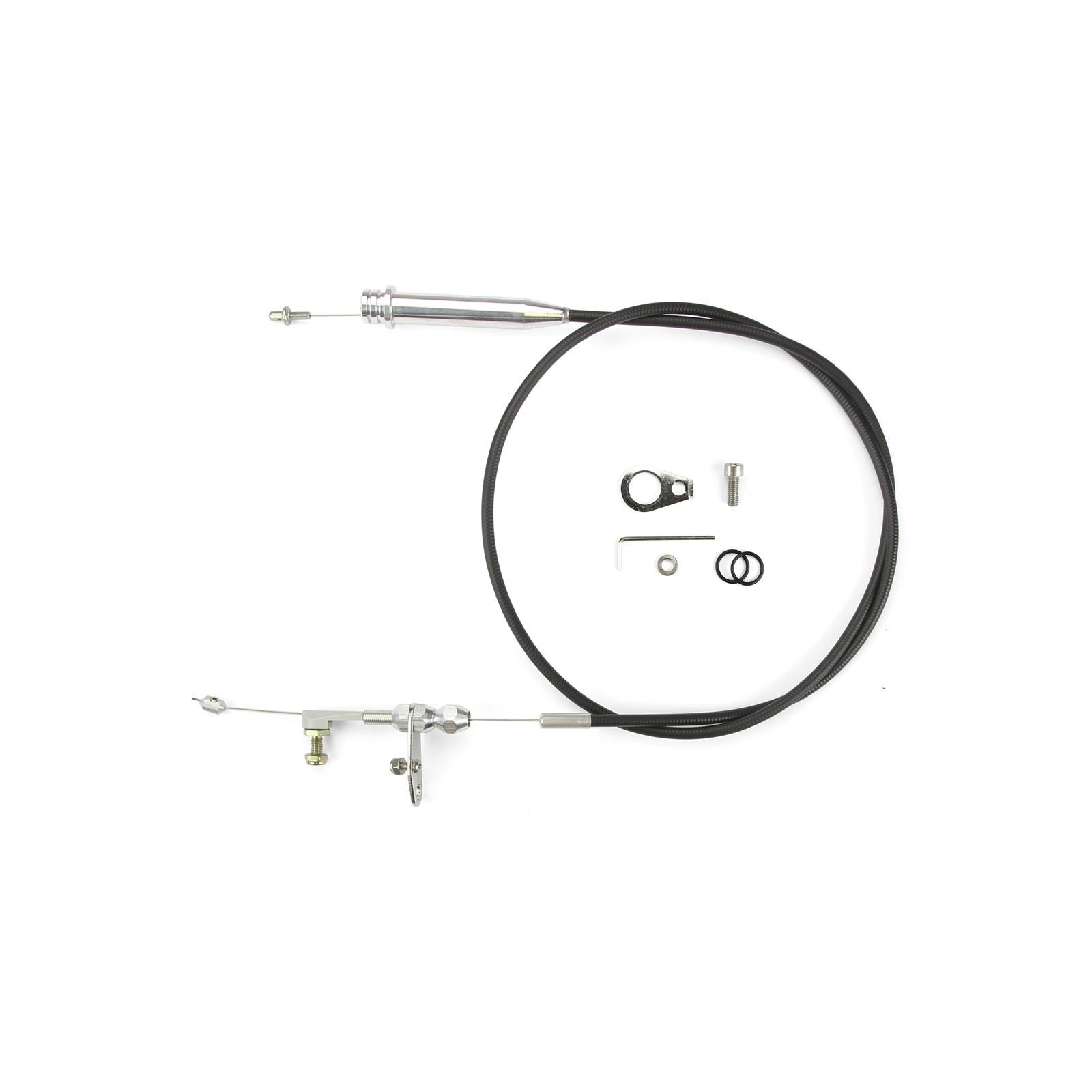 Lokar 700R4 Kickdown Cable Black Vinyl Chevrolet Chevy GMC GM Aluminum ends kick