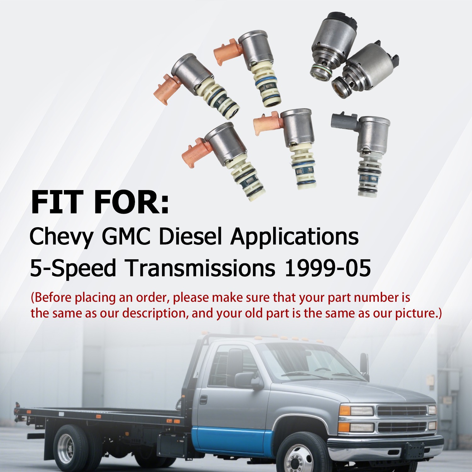Shift Solenoid Kit For 1000/2000 ALLISON TRANSMISSION 5 SPEED 1999-2005 8683167