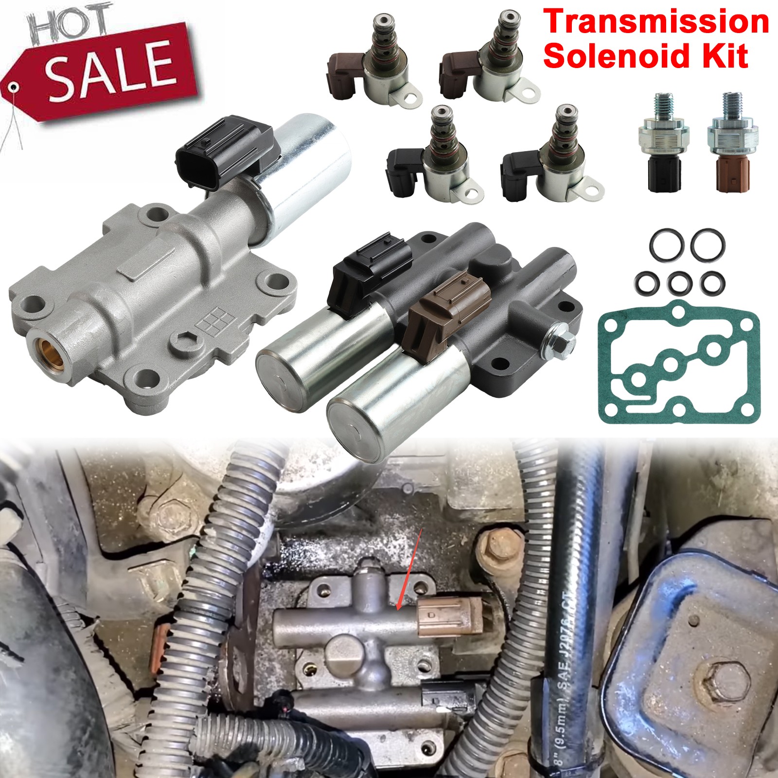 Transmission Solenoid Kit For 1998-2007 Honda Pilot Accord Odyssey 28250-P6H-024