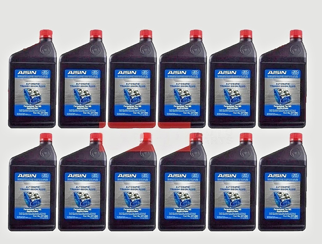 Aisin ATF-0WS Automatic Transmission Oil Fluid 12PCS Set For Lexus and Toyota