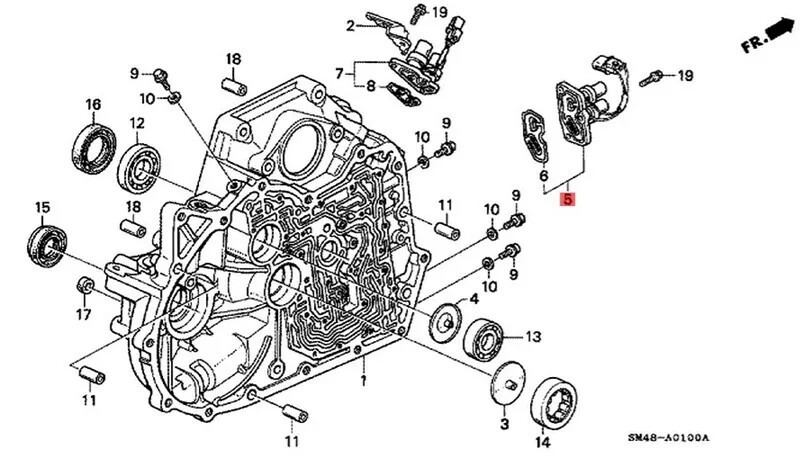 Shift Control & Lock Up Solenoids Set for 1990-1997 Honda Accord Prelude 2.2L