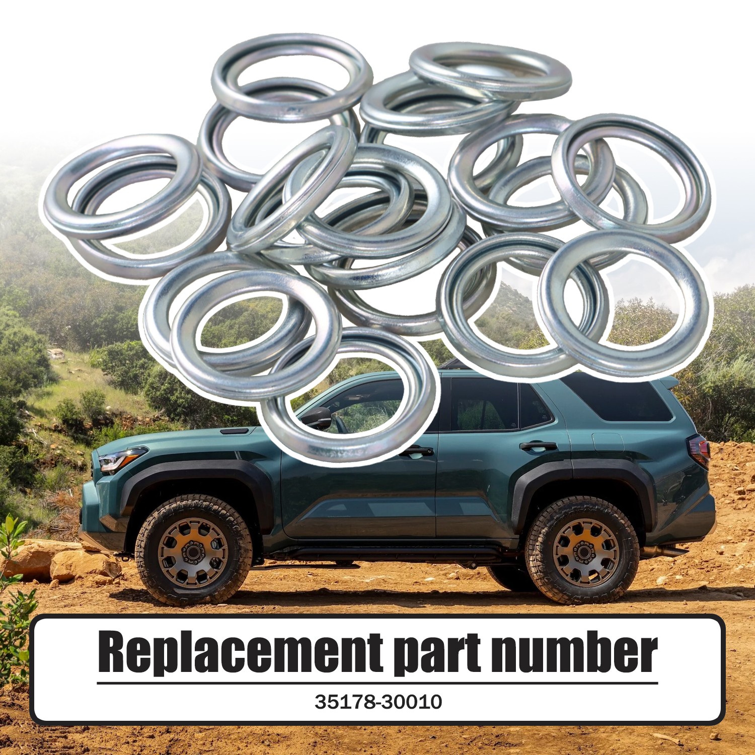 Transmission Fluid Drain Plug Crush Washers Gaskets For Toyota Lexus 35178-30010