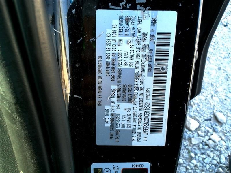 2010-12 MAZDA CX7 Automatic Transmission 2.3L Turbo 6 Speed FWD