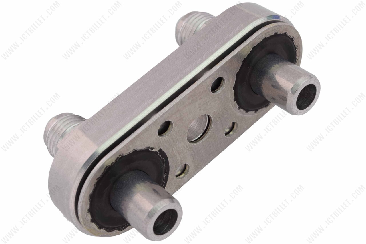 6L80E 6L90E 8L90E Transmission -6AN Cooler Line Adapter Plate and Fittings 6L80