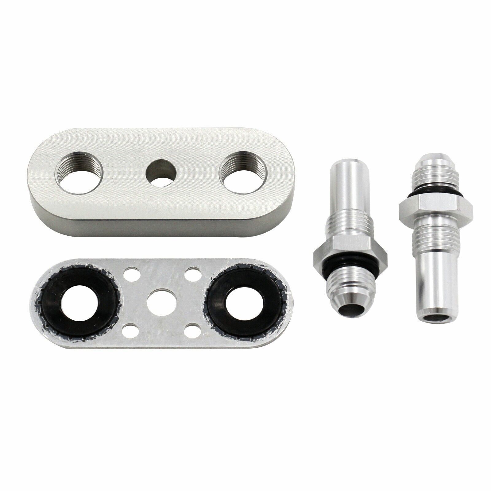 6L80E 6L90E 8L90E Transmission Cooler Line Adapter Plate With 6AN Fittings Seal