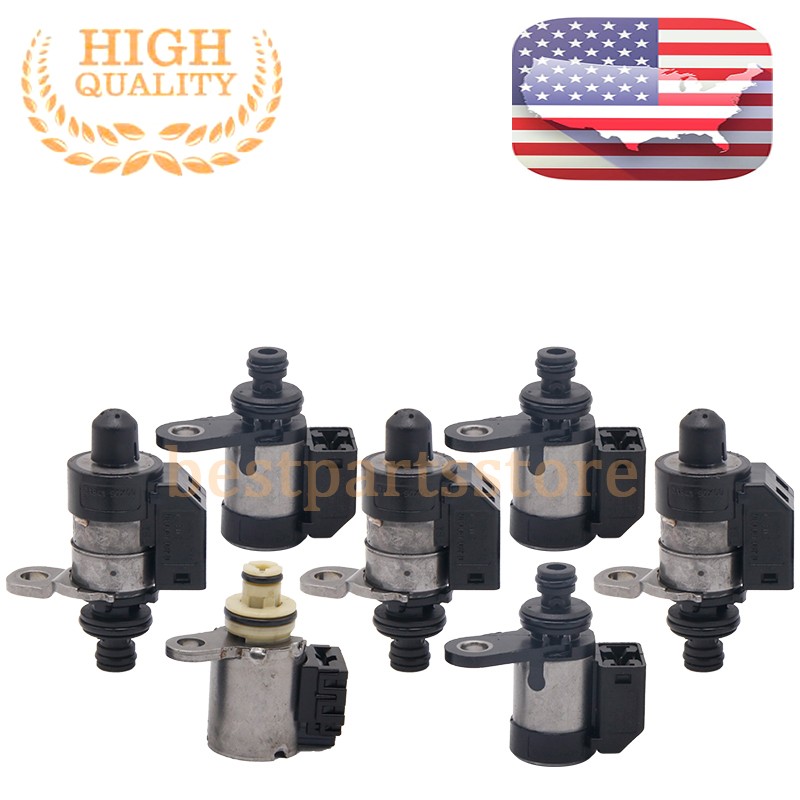 7pcs Transmission Solenoid Kit 02UP RE5R05A Fit For Nissan Infiniti Hyundai Kia