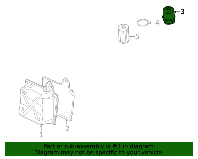 Genuine Volkswagen Filter Housing 02E-305-045