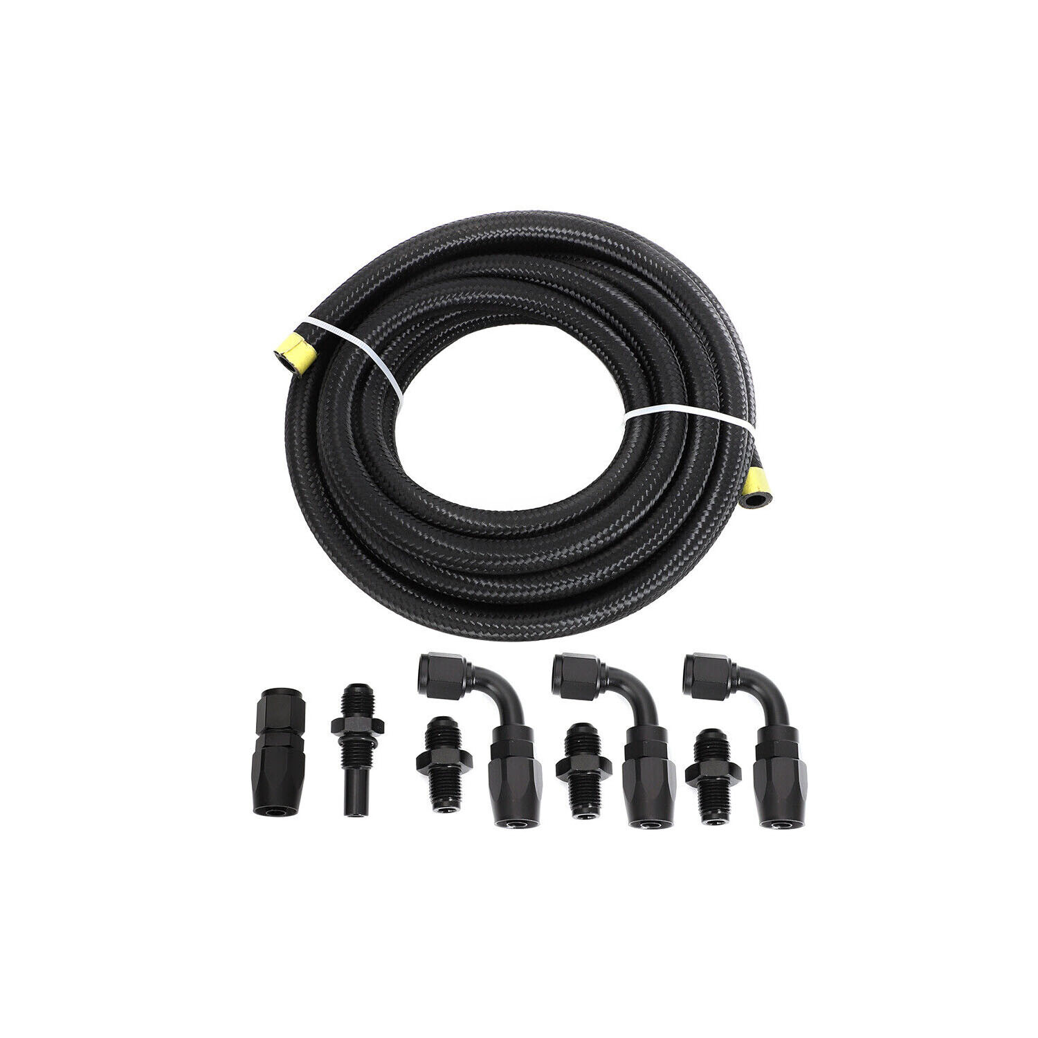 For GM 4L80E Automatic Transmission Cooler Lines Kit 6-AN Steel Braided Line Kit
