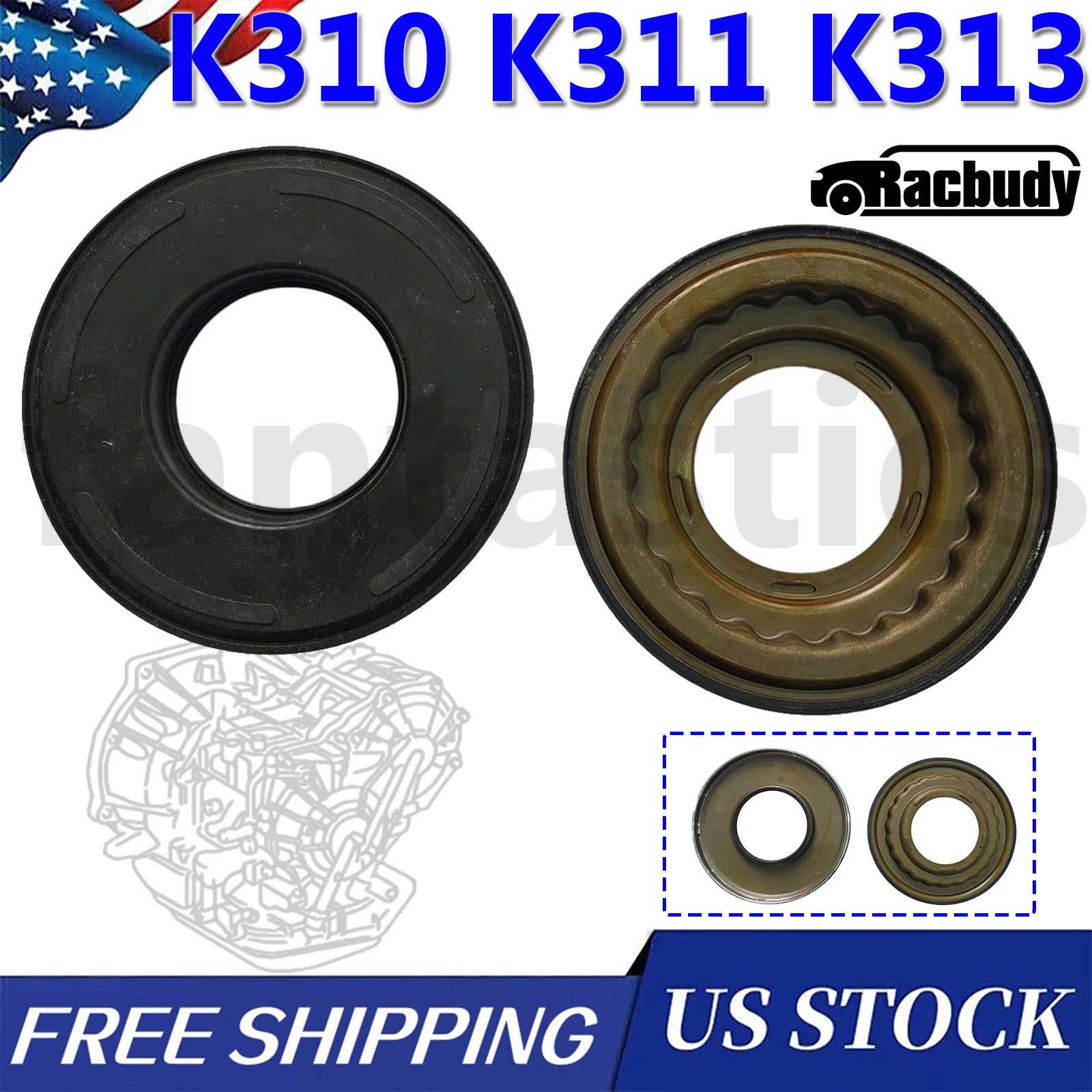 K310 K311 K313 Transmission Clutch Pistons Kit for Toyota Corolla Allion Avensis