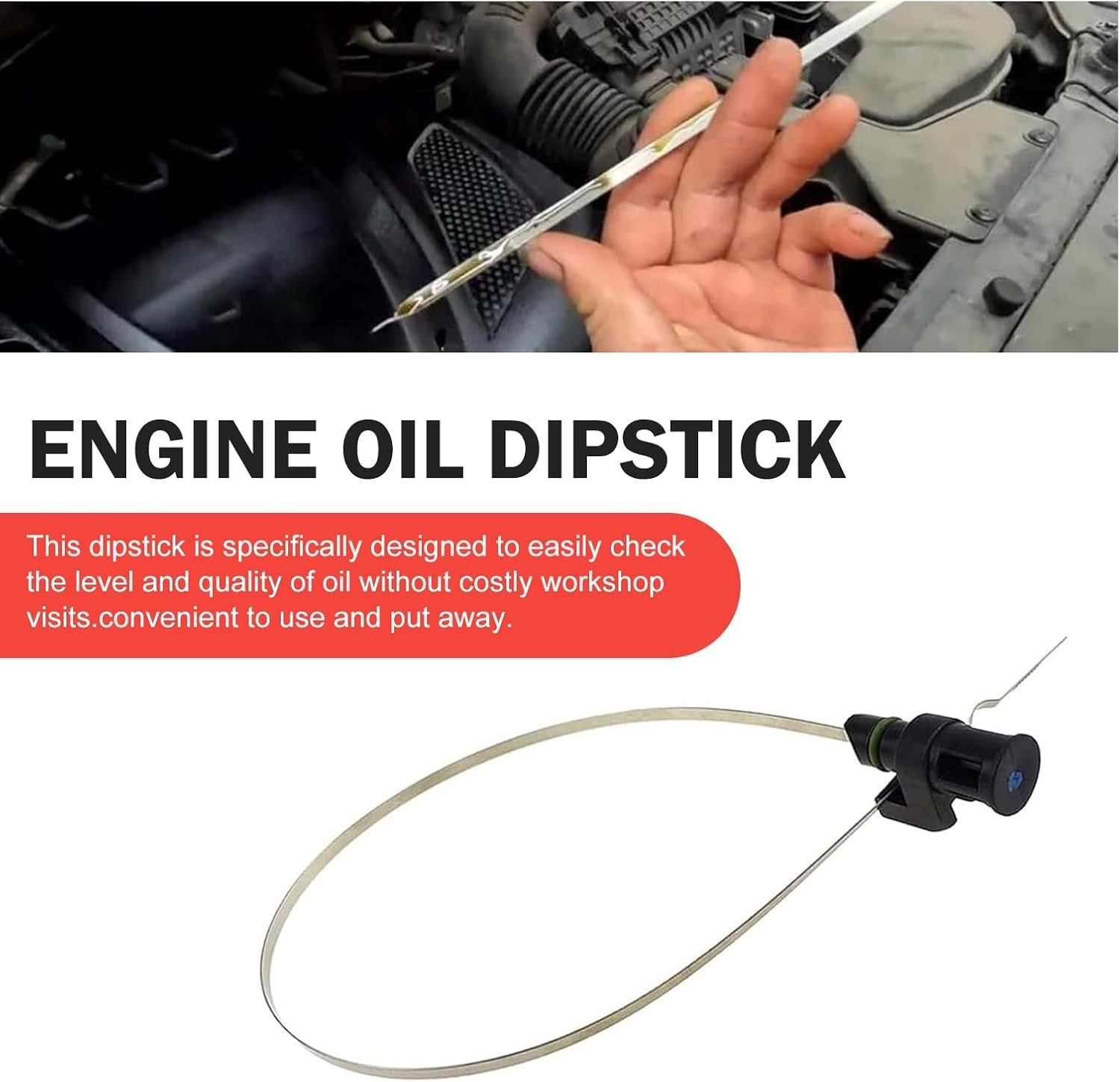 Transmission Dipstick for Cars, SUVs, Trucks – Rustproof, 60 cm Length