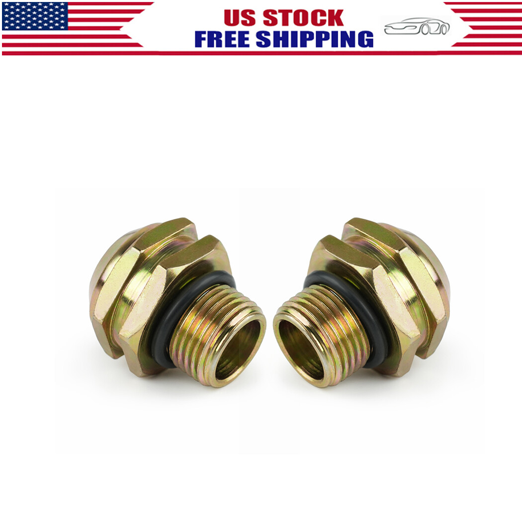 2 Pack Transmission Oil Cooler Line Quick Disconnect Fitting 2005-2007 Ford