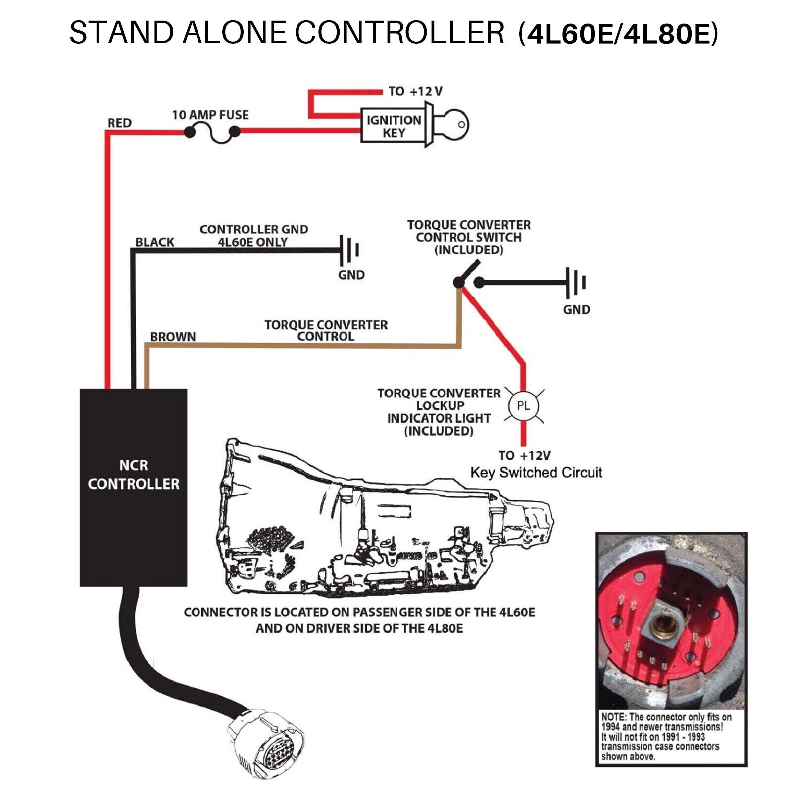 4L60E Stand Alone Controller Full Manual Shift Automatic Manual Lock Up NCR60E #