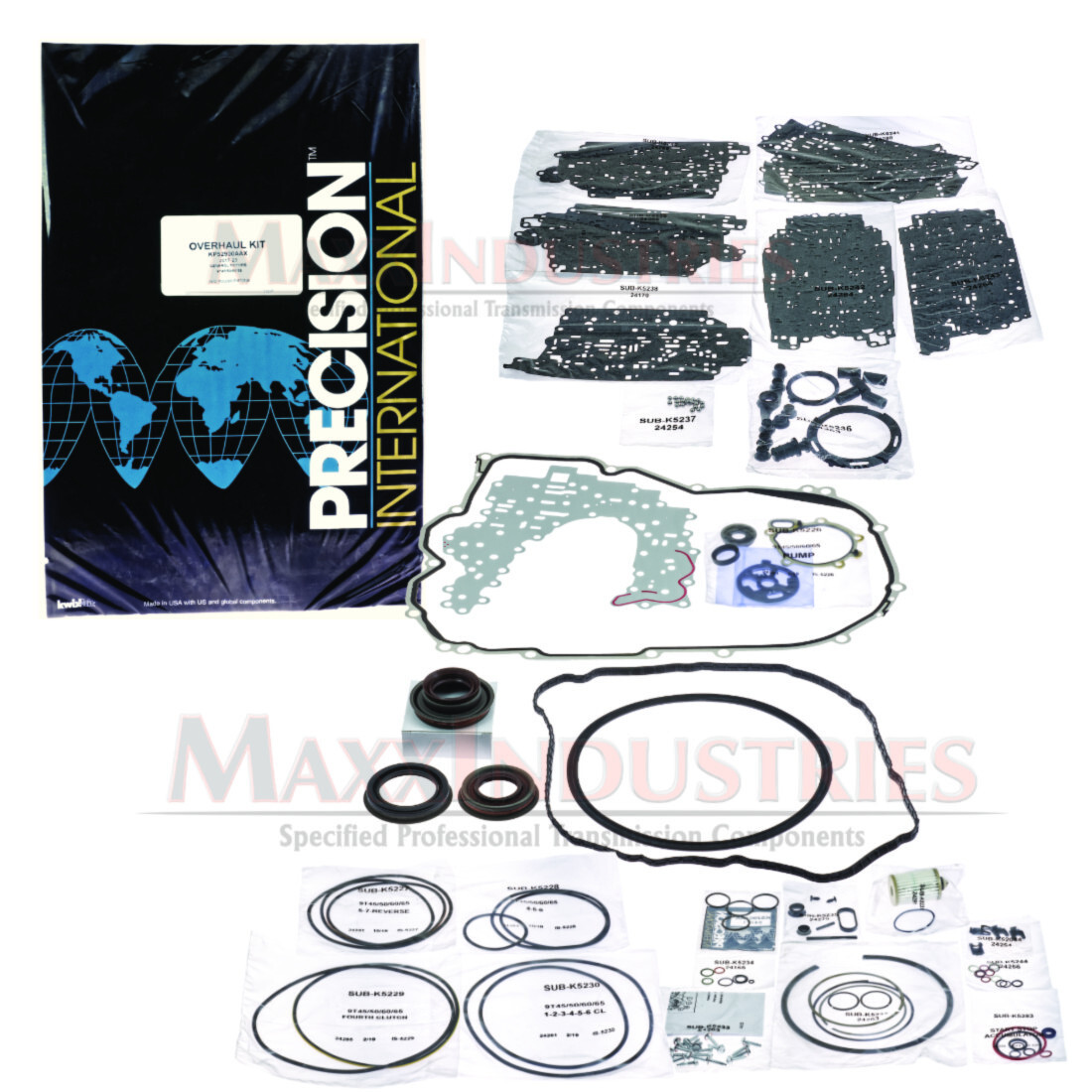 9T60-9T65 Transmission Rebuild Overhaul Kit with Seals + Filter OEM Components