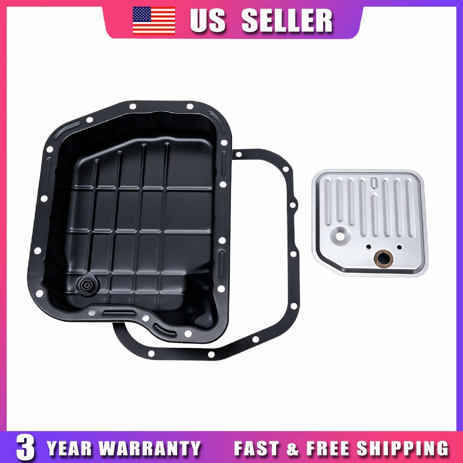 Transmission Oil Pan Gasket Filter Kit For Dodge Ram 1500 2500 3500 98-07 48RE