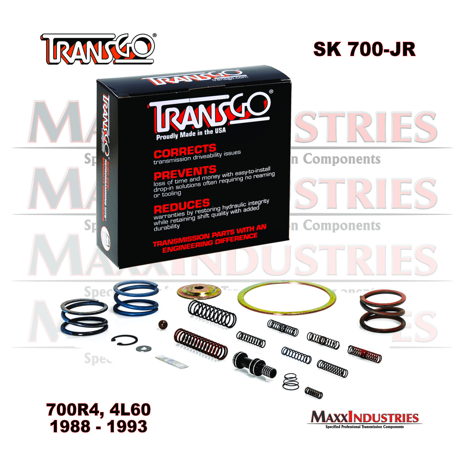 fits GM 700R4 4L60 TransGo SK-700-JR Transmission Valve Body Shift Kit 1988-93