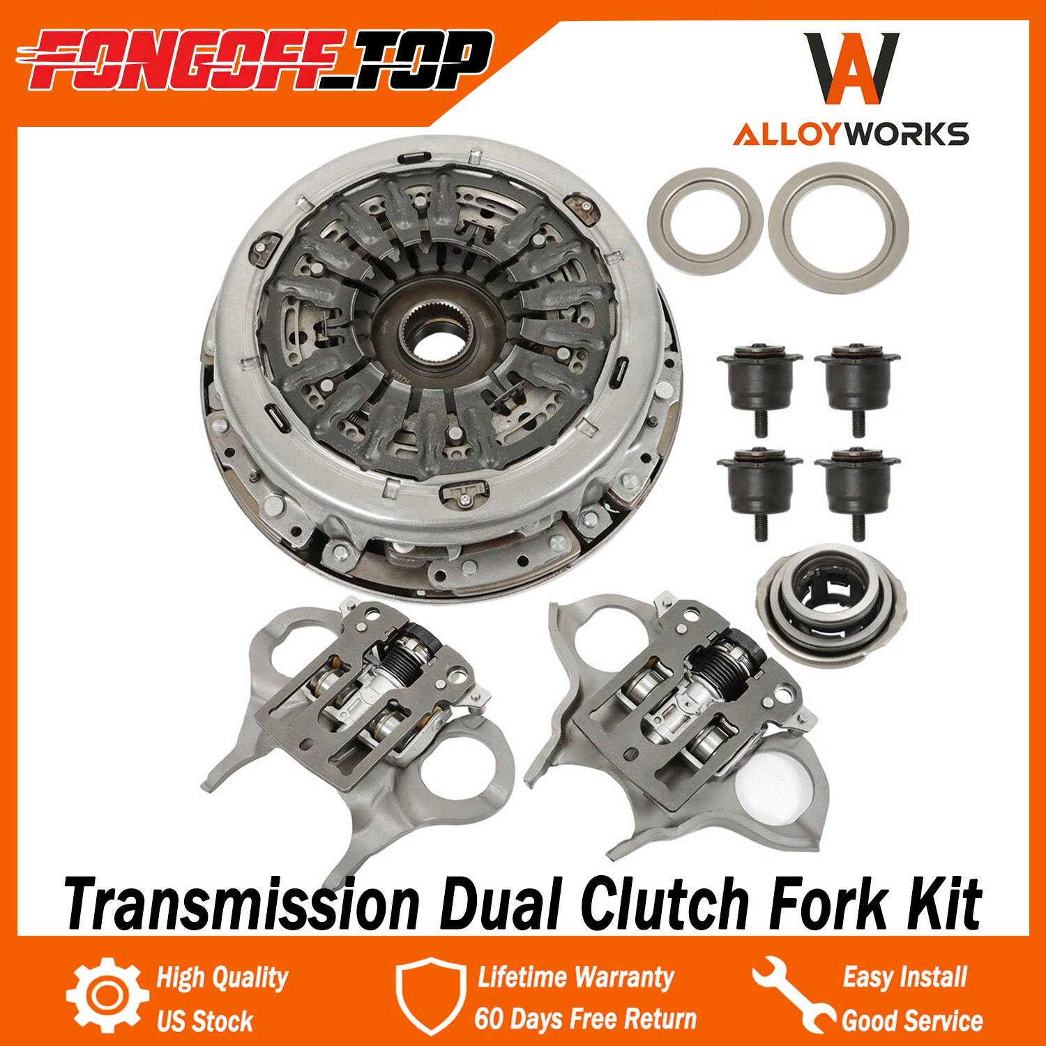 Transmission Dual Clutch Fork Kit For 2012-2019 Ford Focus Fiesta # 6DCT250.DPS6