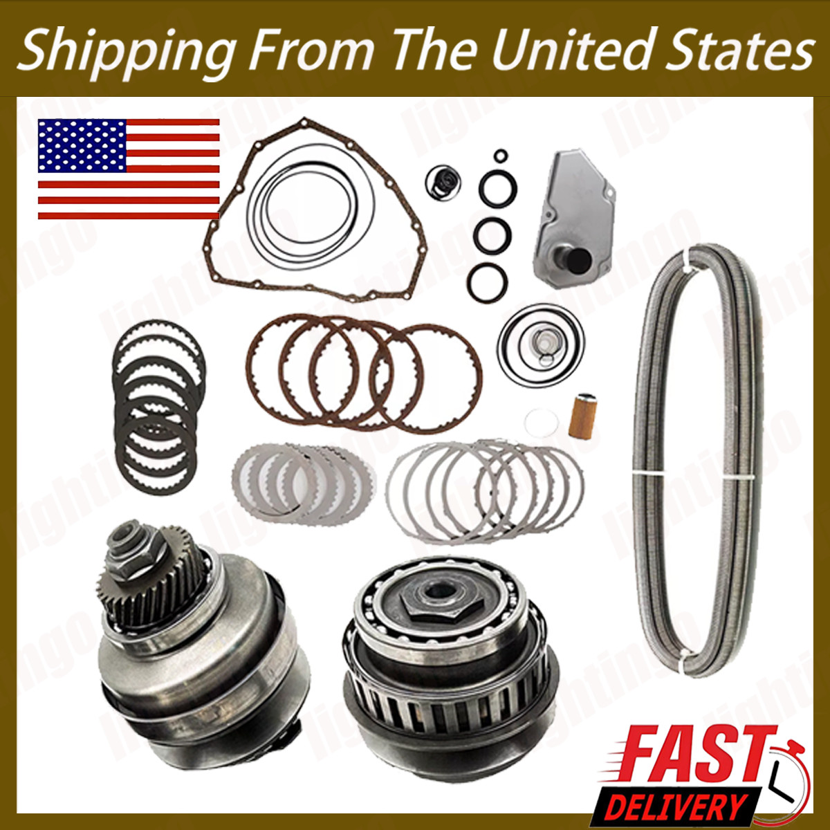 Transmission Master Rebuild Kit &Pulley Set W/ Belt JF015E RE0F11A Fits Nissan