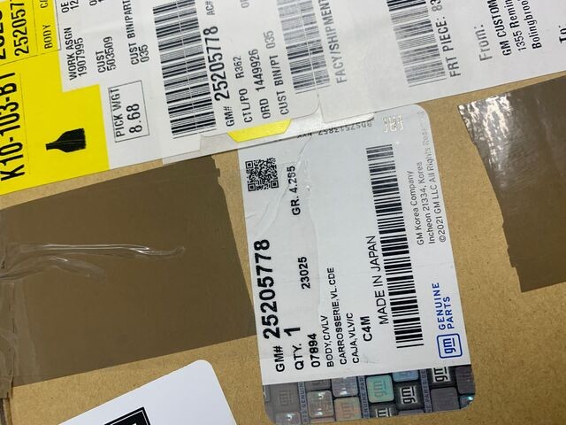 Genuine GM Valve Body 25205778
