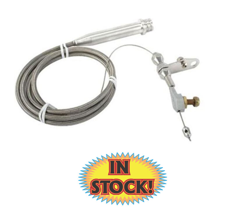 Lokar KD-2700HT – GM 700R4 Kick Down Cable – Braided Stainless Steel