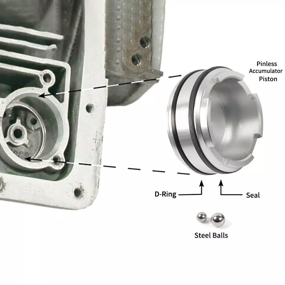 4L60E 4L65E 4L70E Transmissions Pinless Forward Accumulator Piston Kit 1-2 3-4