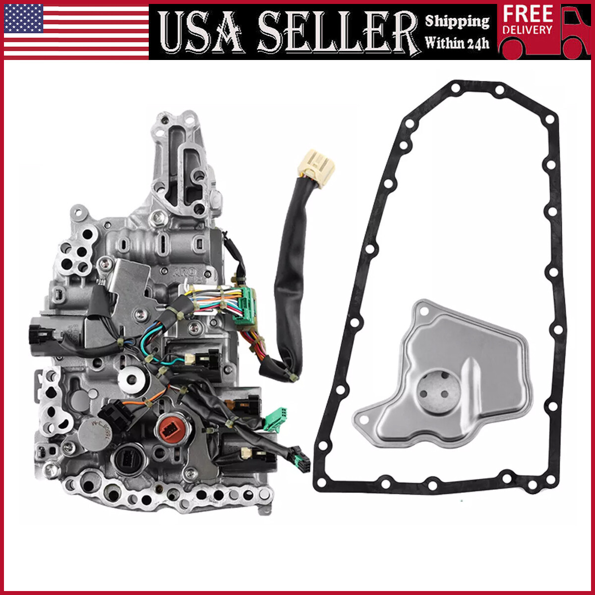 CVT Transmission Valve Body w/ Solenoids&Filter Kit For 12-18 Nissan Altima 2.5L