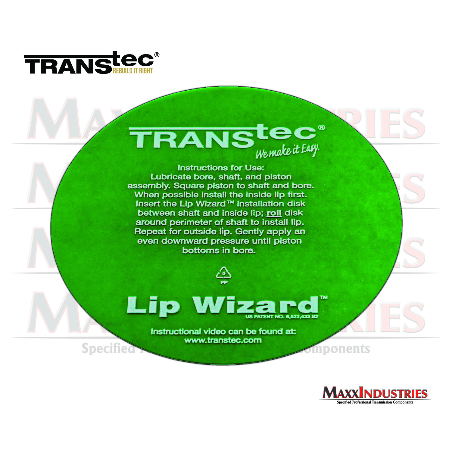 TRANSTEC Lip Wizard™ NEW Transmission Clutch Piston Lip Seal Installer Tool 1-pc